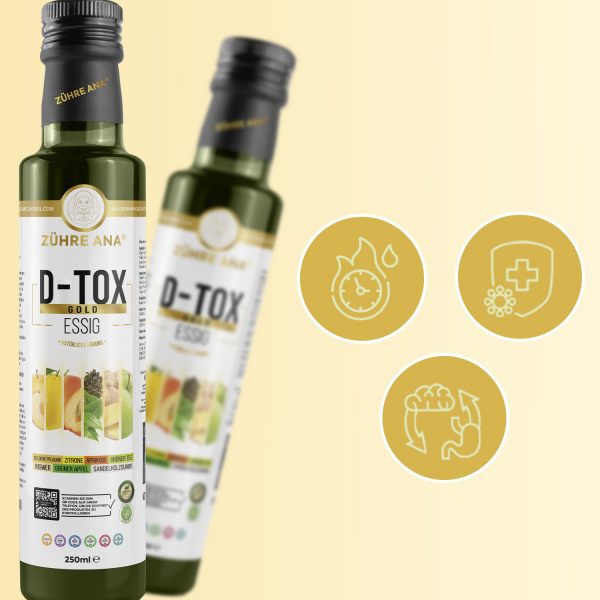 Zühre Ana D-tox Golden Vinegar – Natürlicher fermentierter Essig – Bild 2