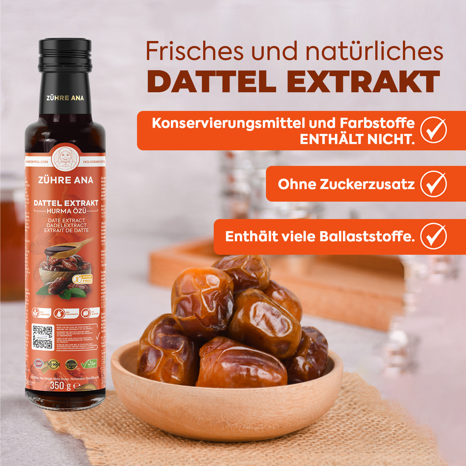 Zühre Ana Dattel-Extrakt – 350 g – Bild 4