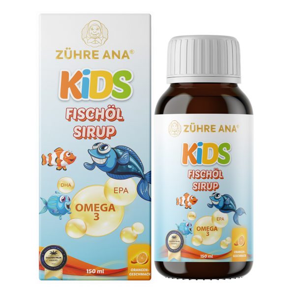 Zühre Ana Kids Omega 3 Orange Fischöl Sirup