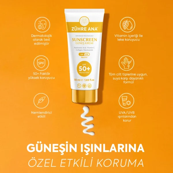 Zühre Ana Sonnenschutzmittel Spf 50+ UVA/UVB – Bild 4