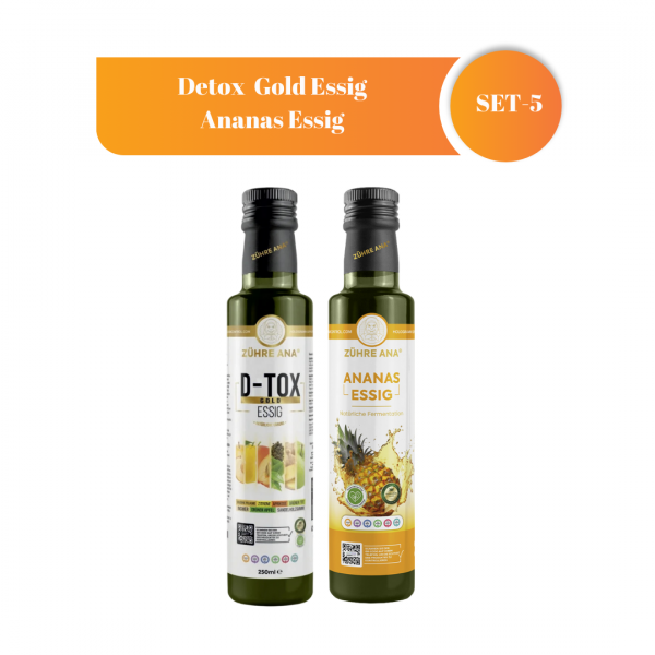 Natürliches D-tox Paket( D-tox Essig & Ananas Essig)