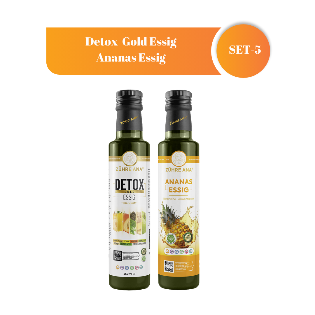 Natürliches D-tox Paket( D-tox Essig & Ananas Essig)
