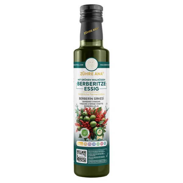 Zühre Ana Grüner Walnuss-Berberin-Essig Natürliche Fermentation
