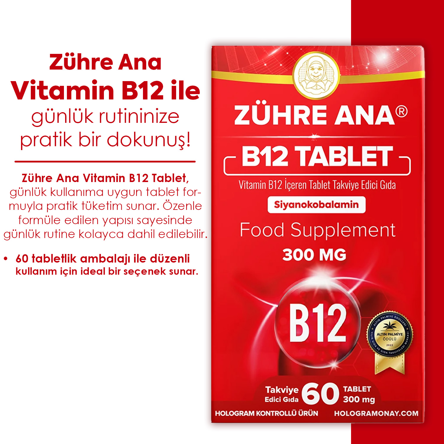 Zühre Ana Vitamin B12 Tablette – Bild 6