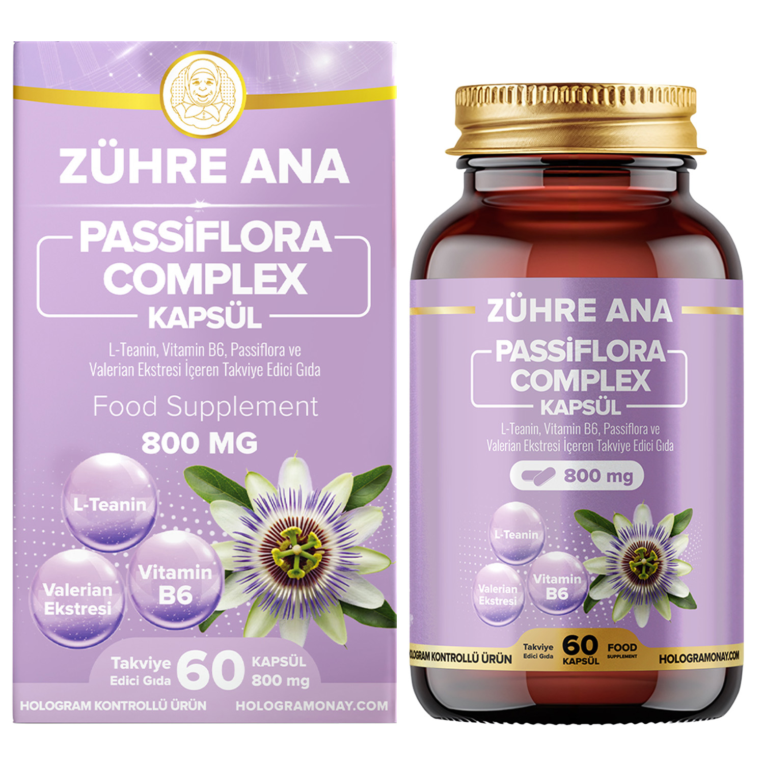 Zühre Ana Passiflora Complex Kapseln 800 mg | 60 Kapseln