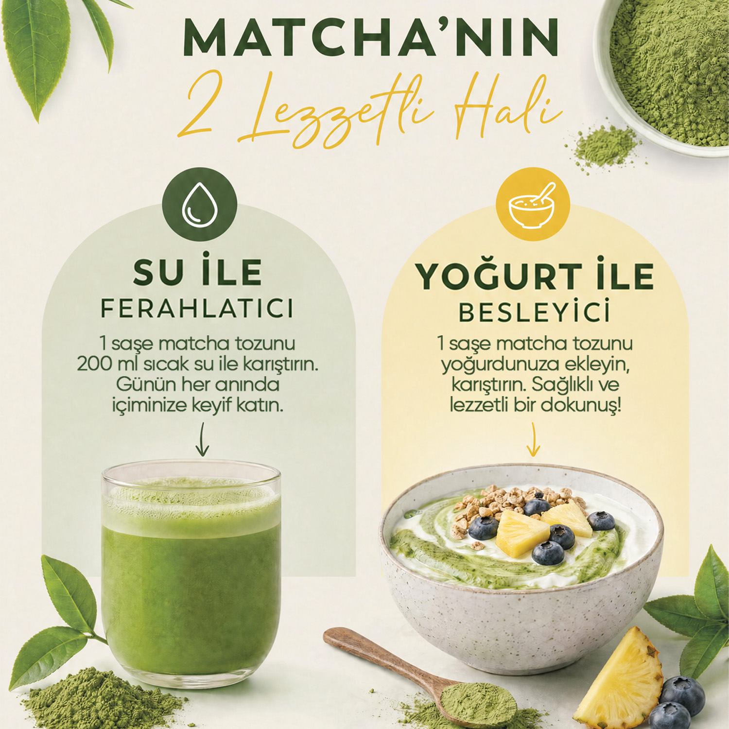 Zühre Ana Ananas Aromalı Matcha Çayı 20 Saşe 160g – Bild 4