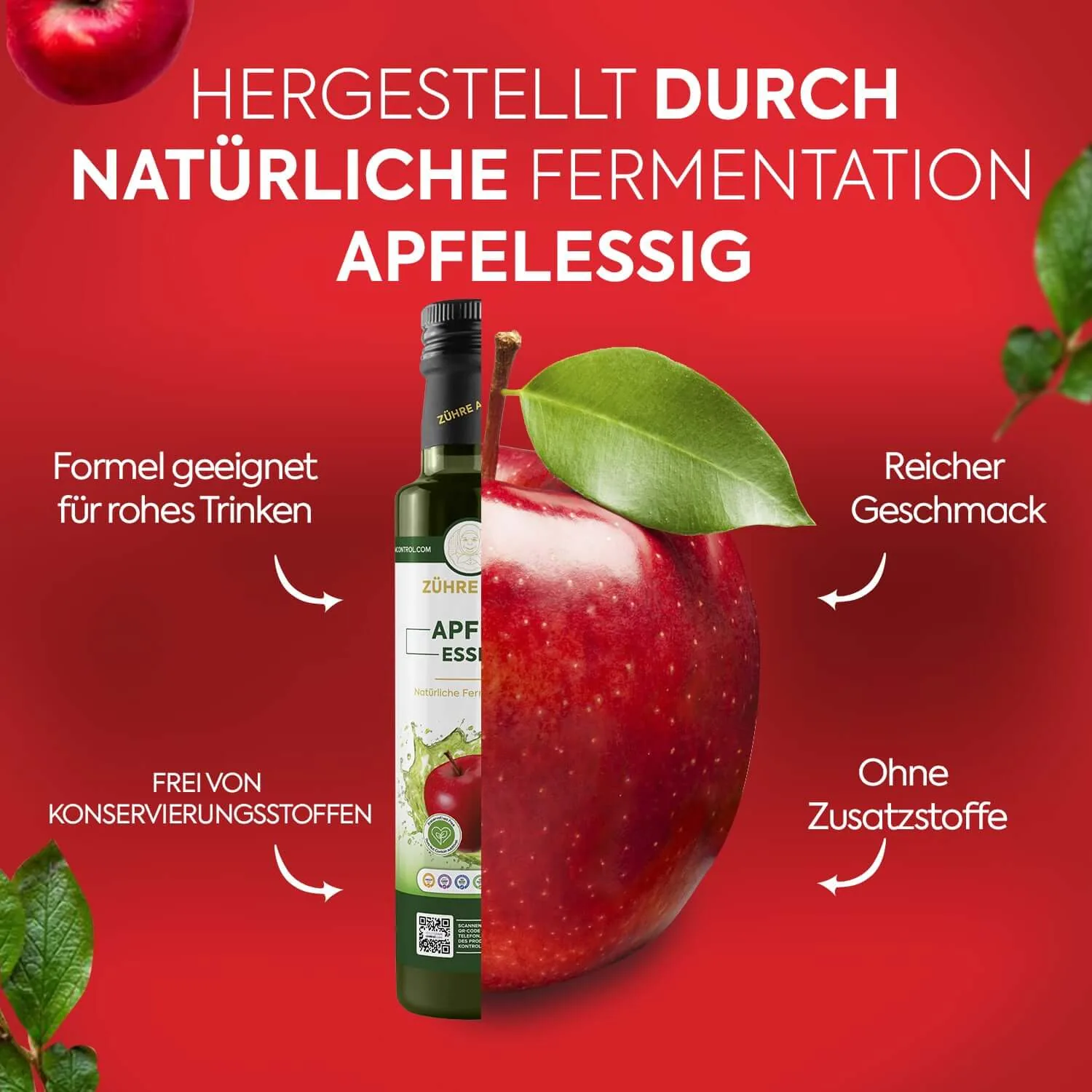 Zühre Ana Apfelessig 500 ml – Eigenschaften