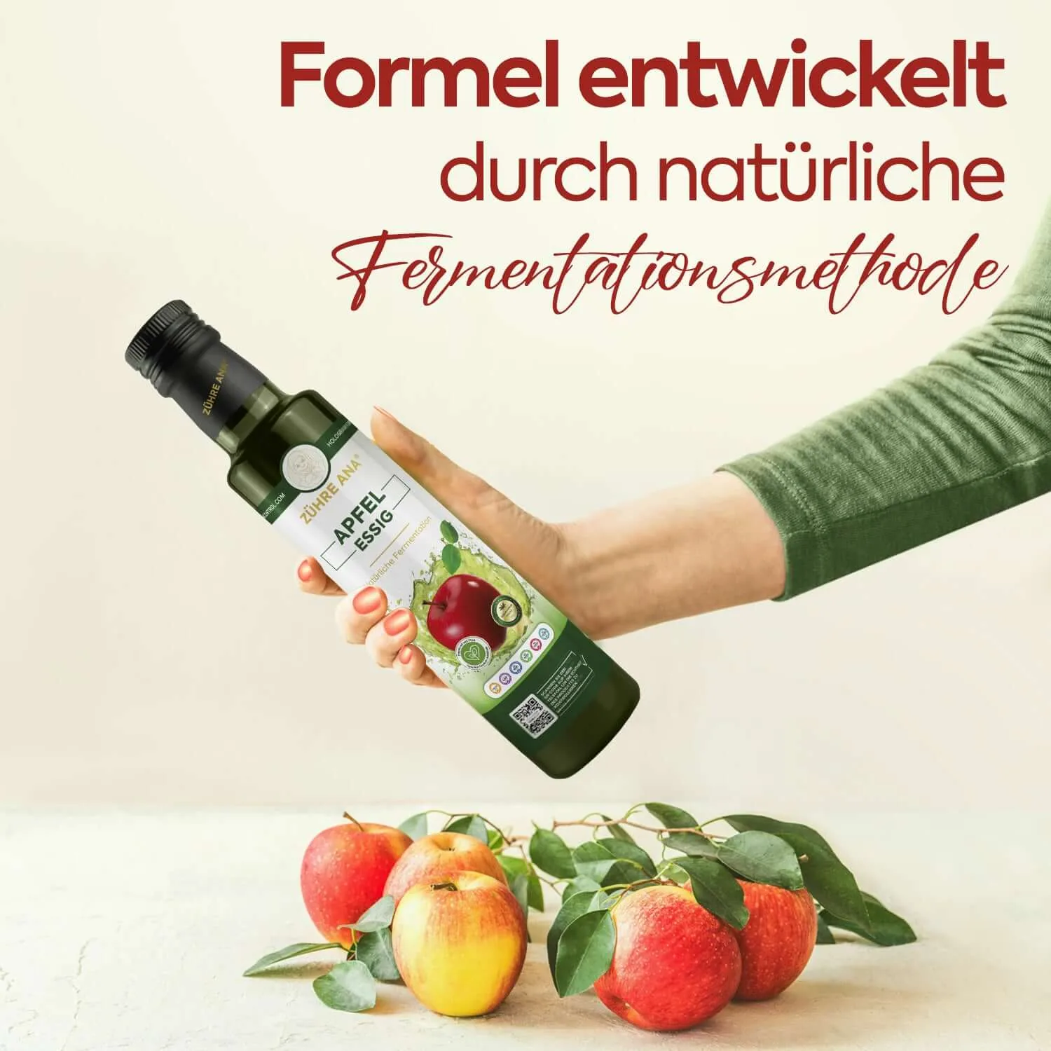 Zühre Ana Apfelessig 500 ml – Natürliche Fermentation
