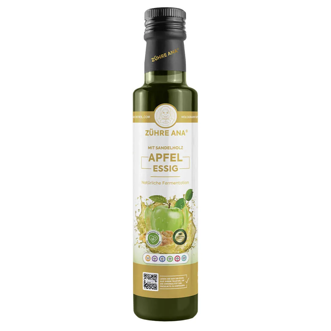 Zühre Ana Apfelessig mit Sandelholz 500 ml – Flasche