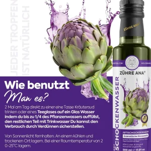 Zühre Ana Artischockenwasser 500 ml – Verwendung