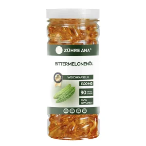 Zühre Ana Bittermelonenöl Weichkapseln 90 Weichkapseln à 1300 mg – Dose