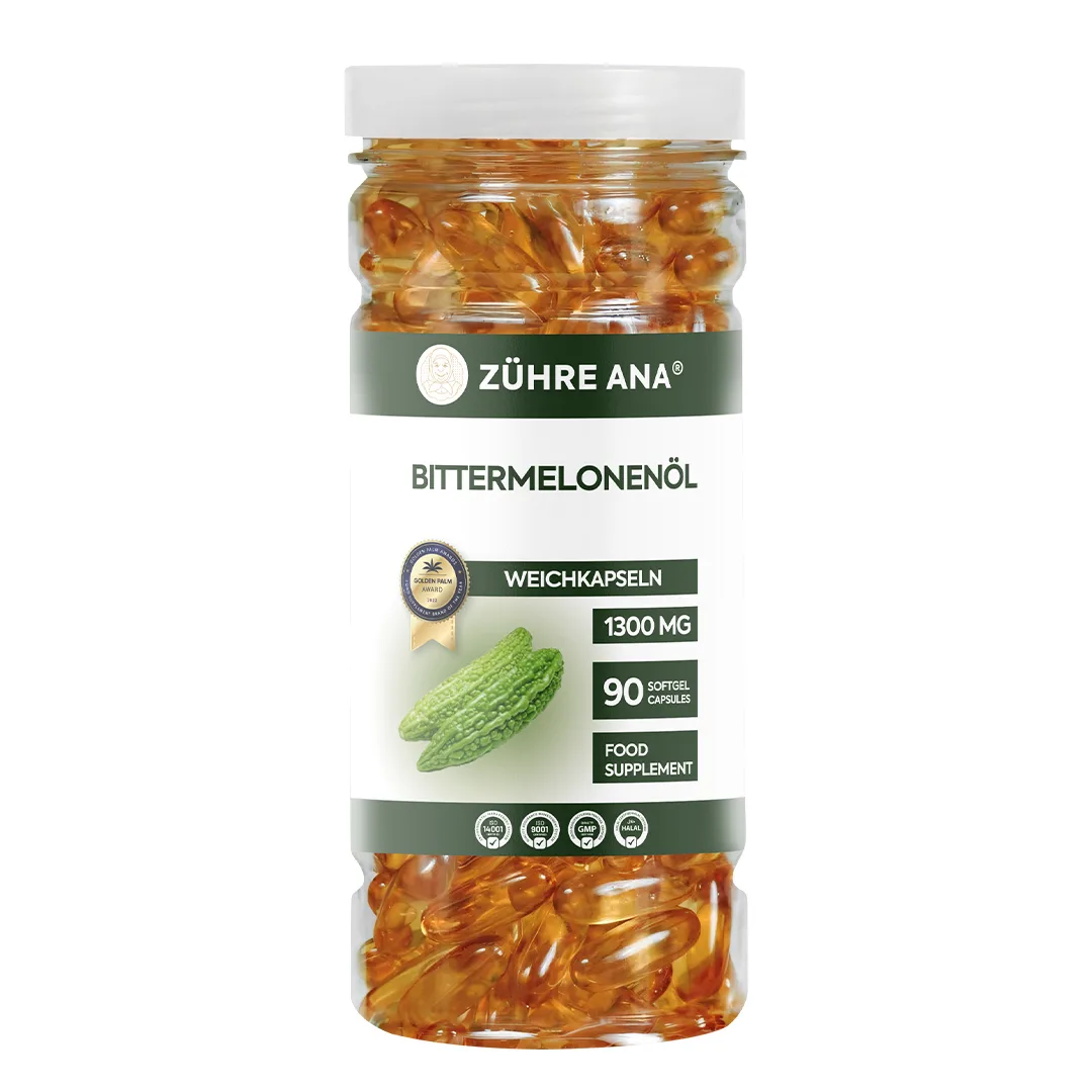 Zühre Ana Bittermelonenöl Weichkapseln 90 Weichkapseln à 1300 mg – Dose
