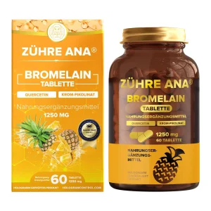 Zühre Ana Bromelain Tabletten 60 Tabletten à 1250 mg – Verpackung