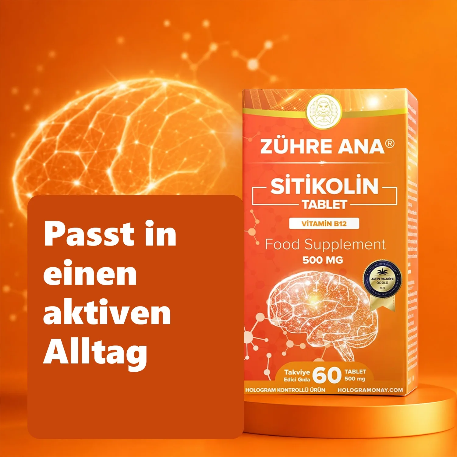 Zühre Ana Citicolin Tabletten 60 Tabletten – Alltag