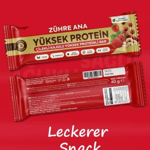 Zühre Ana Erdbeer-Cashew-Proteinriegel 480 g – Snack