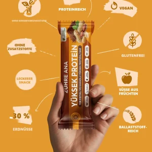 Zühre Ana Erdnuss-Kakao-Proteinriegel 480 g – Highlights