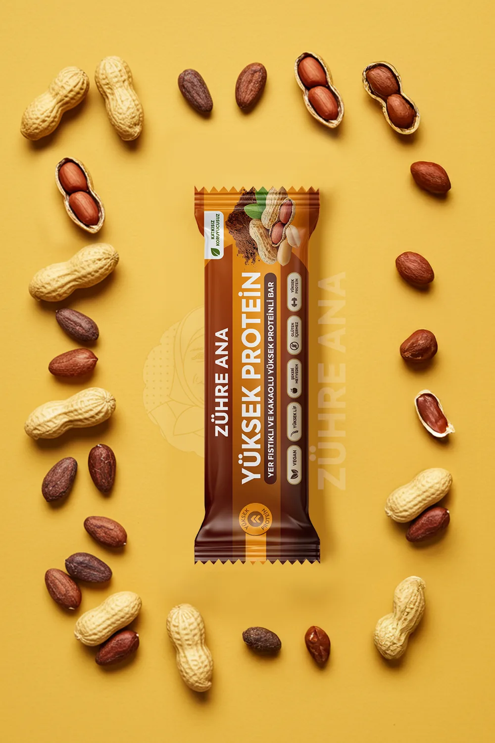 Zühre Ana Erdnuss-Kakao-Proteinriegel 480 g – Zutaten
