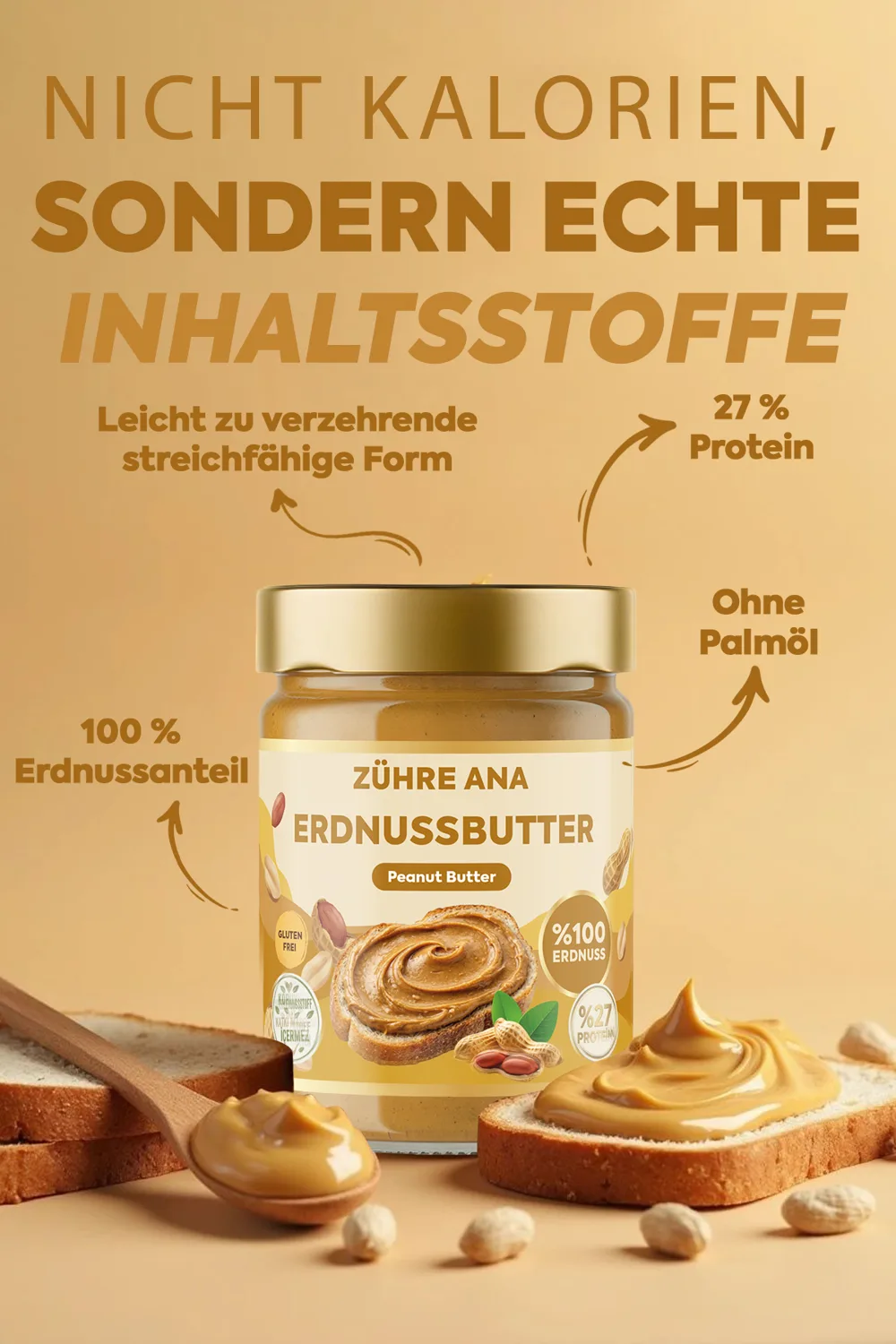Zühre Ana Erdnussbutter 315 g – Ansicht 4