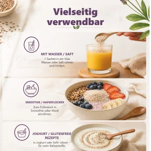 Zühre Ana Flohsamenschalen Pulver 150 g – Verwendung