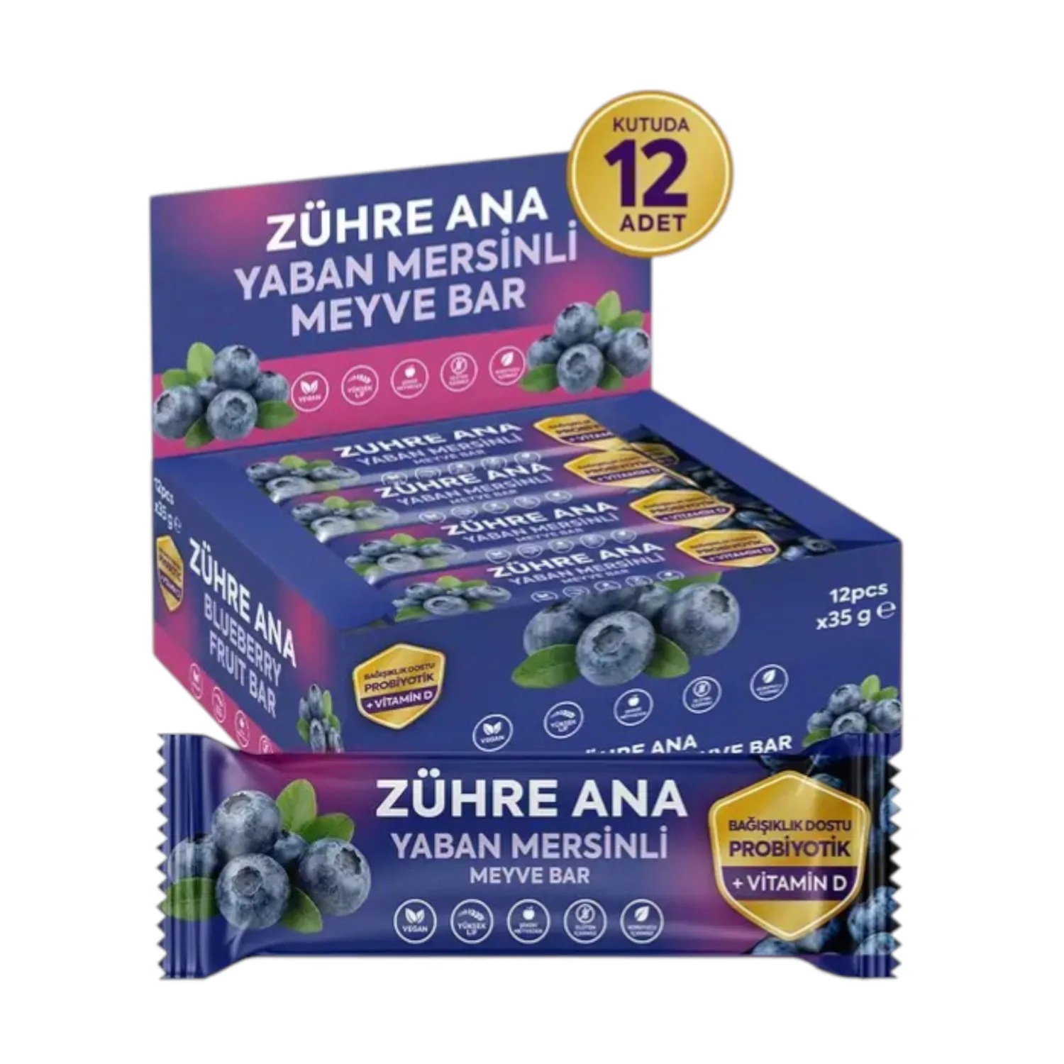 Zühre Ana Heidelbeer-Fruchtriegel 420 g – Verpackung