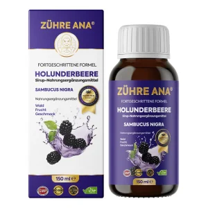 Zühre Ana Holunderbeere Sirup 150 ml – Verpackung