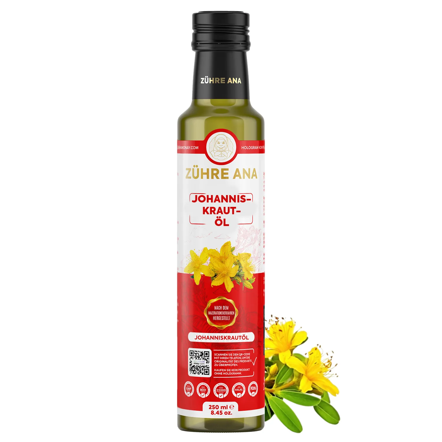 Zühre Ana Johanniskrautöl 250 ml – Glasflasche