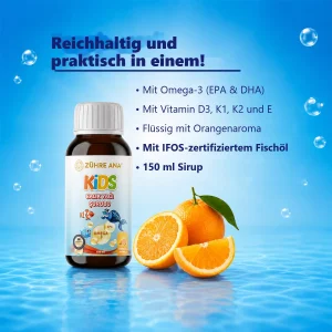 Zühre Ana Kids Omega-3 Sirup 150 ml – Vorteile