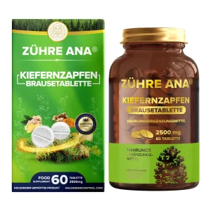 Zühre Ana Kiefernzapfen Brausetablette 60 Brausetabletten à 2500 mg – Verpackung