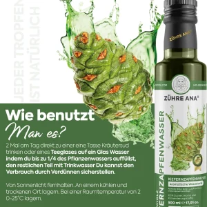 Zühre Ana Kiefernzapfenwasser 500 ml – Verwendung