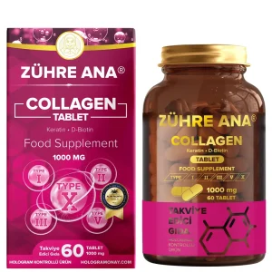 Zühre Ana Kollagen Tabletten 60 Tabletten à 1000 mg – Verpackung