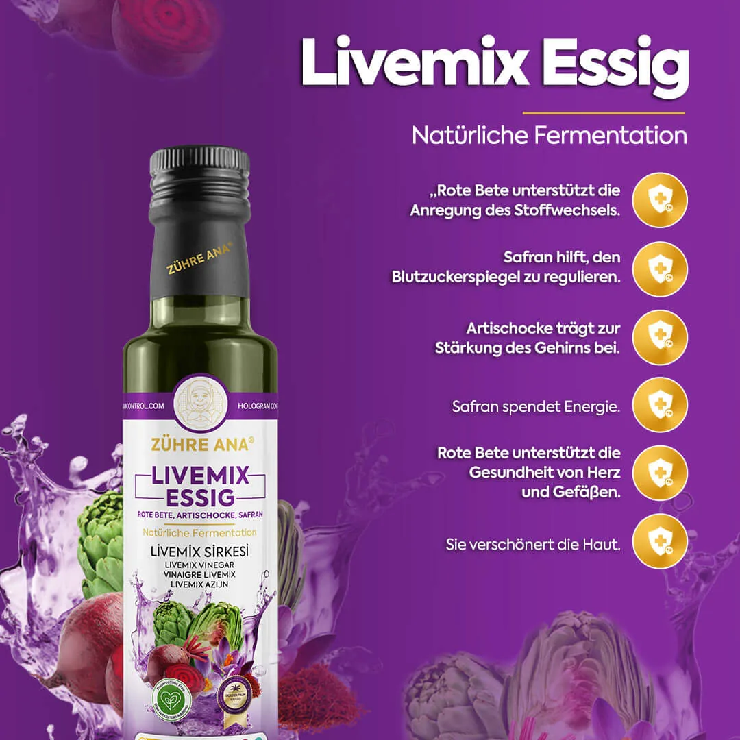 Zühre Ana Livemix Essig 500 ml – Ansicht 1