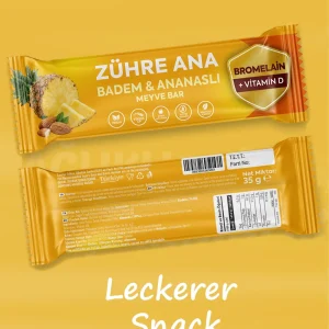 Zühre Ana Mandel-Ananas-Fruchtriegel 420 g – Snack