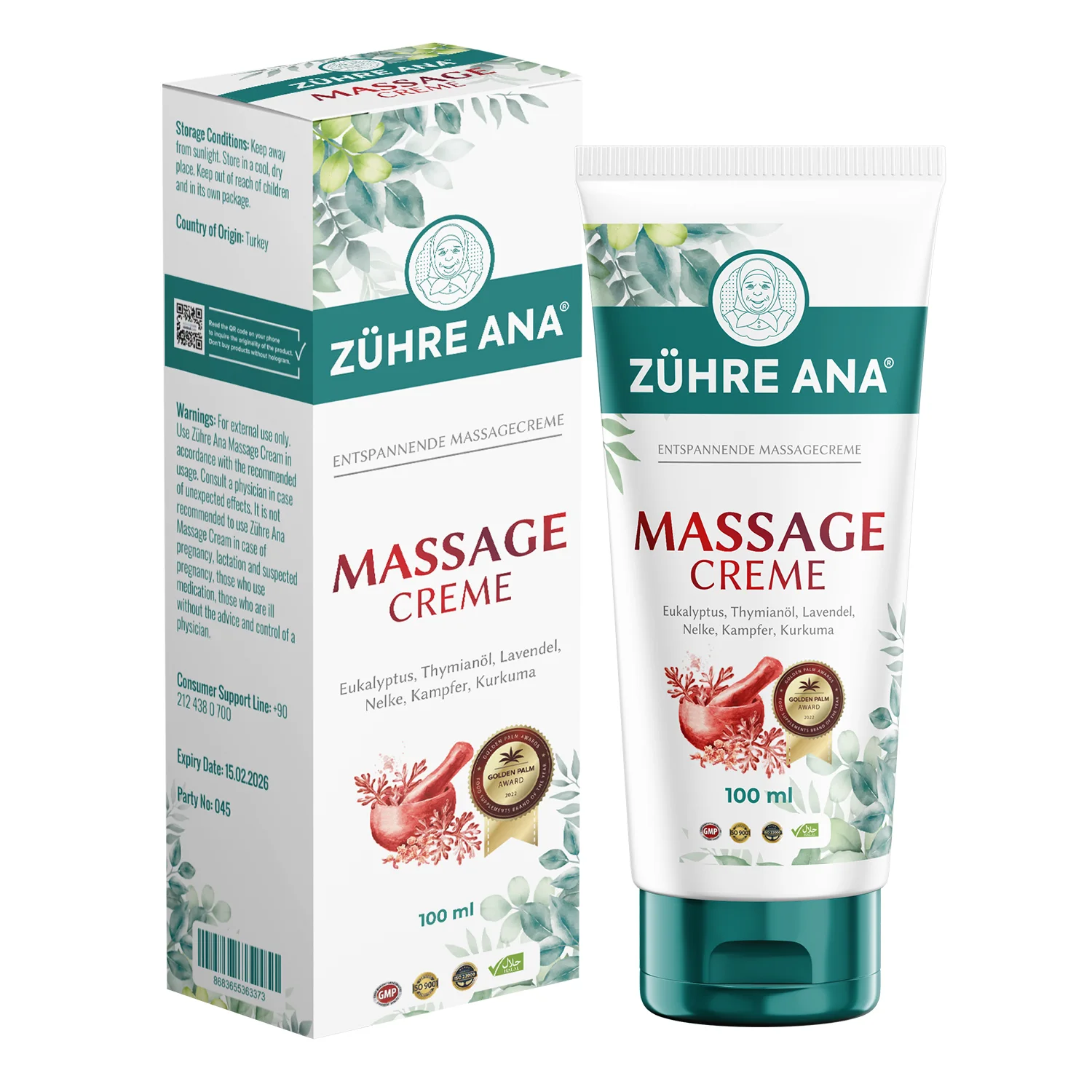 Zühre Ana Massage Creme 100 ml – Tube