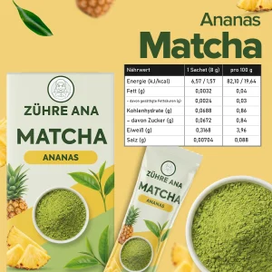 Zühre Ana Matcha Ananas 160 g – Nährwerte