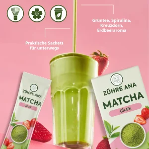 Zühre Ana Matcha mit Erdbeeraroma 160 g – Zubereitung