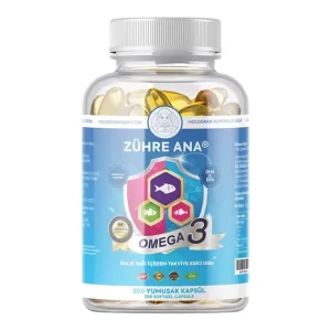 Zühre Ana Omega-3 Fischöl Kapseln 200 Weichkapseln à 1300 mg – Dose
