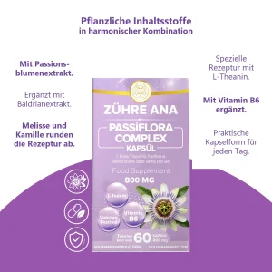 Zühre Ana Passiflora Complex Kapseln 60 Kapseln à 800 mg – Rezeptur