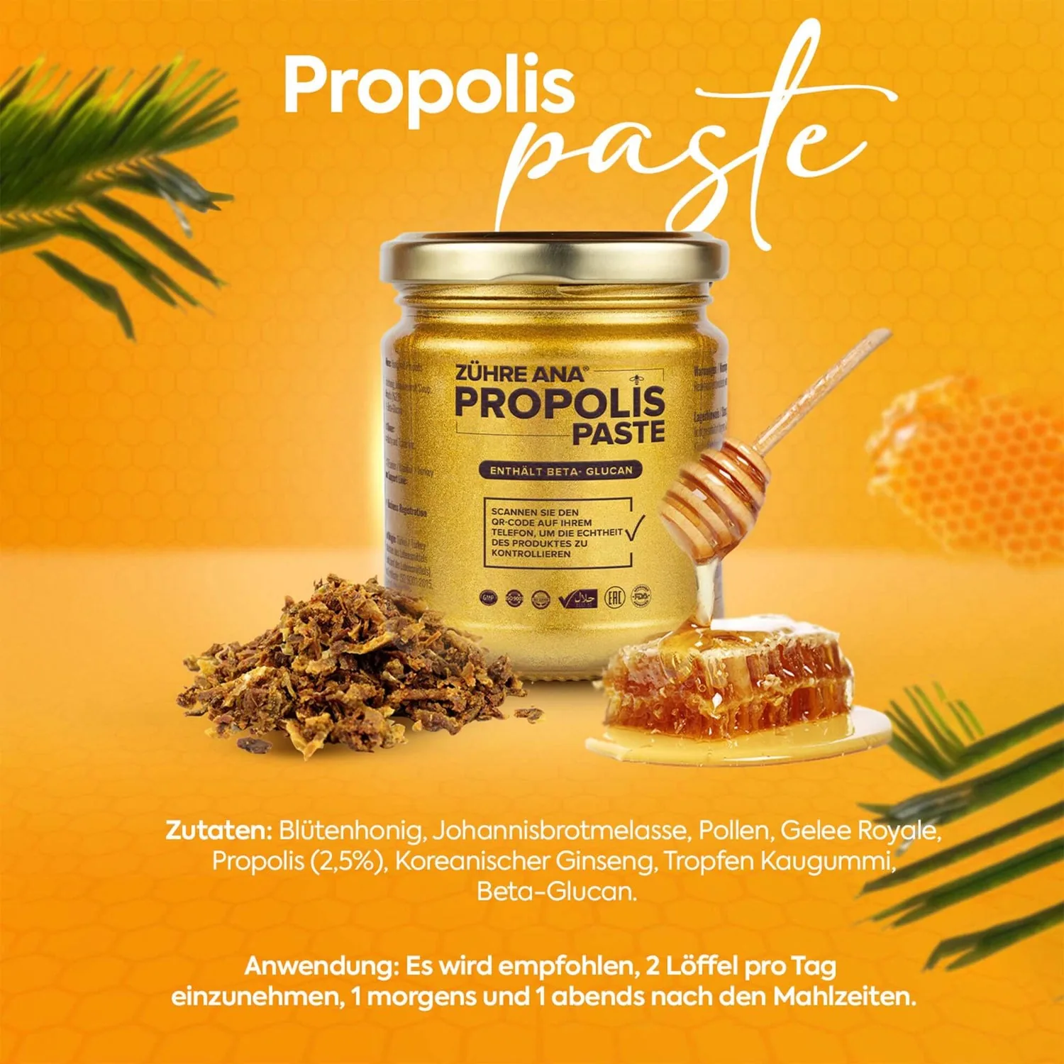 Zühre Ana Propolispaste 240 g – Zutaten
