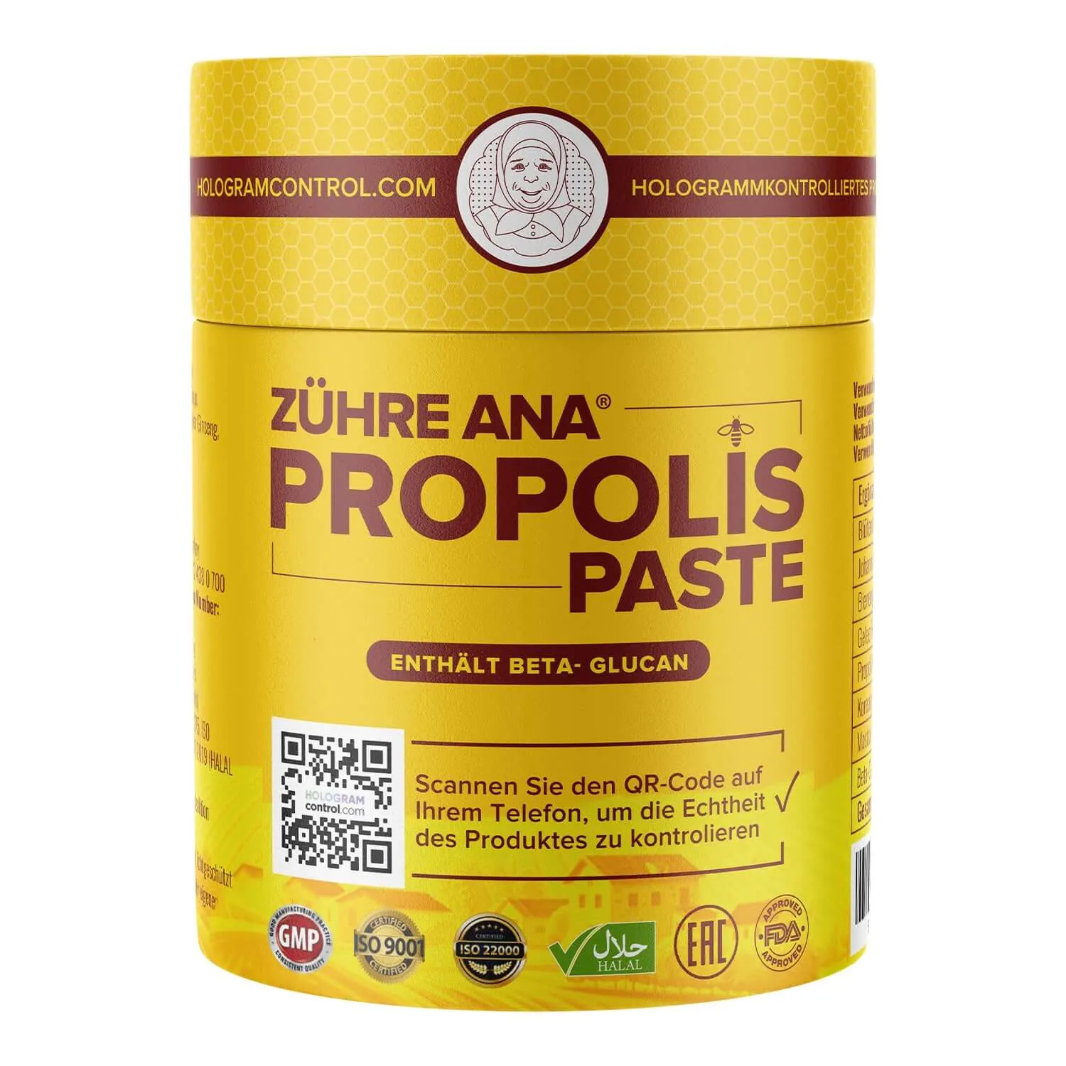 Zühre Ana Propolispaste 240 g – Verpackung