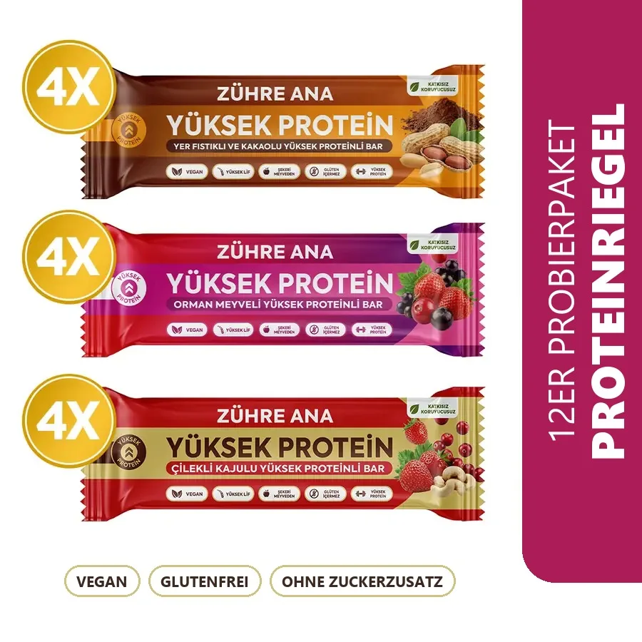 Zühre Ana Proteinriegel Probierpaket 480 g – Sorten