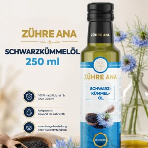 Zühre Ana Schwarzkümmelöl 250 ml – kaltgepresst