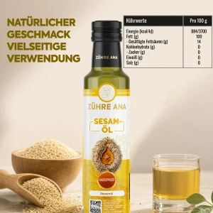 Zühre Ana Sesamöl 250 ml – Nährwerte