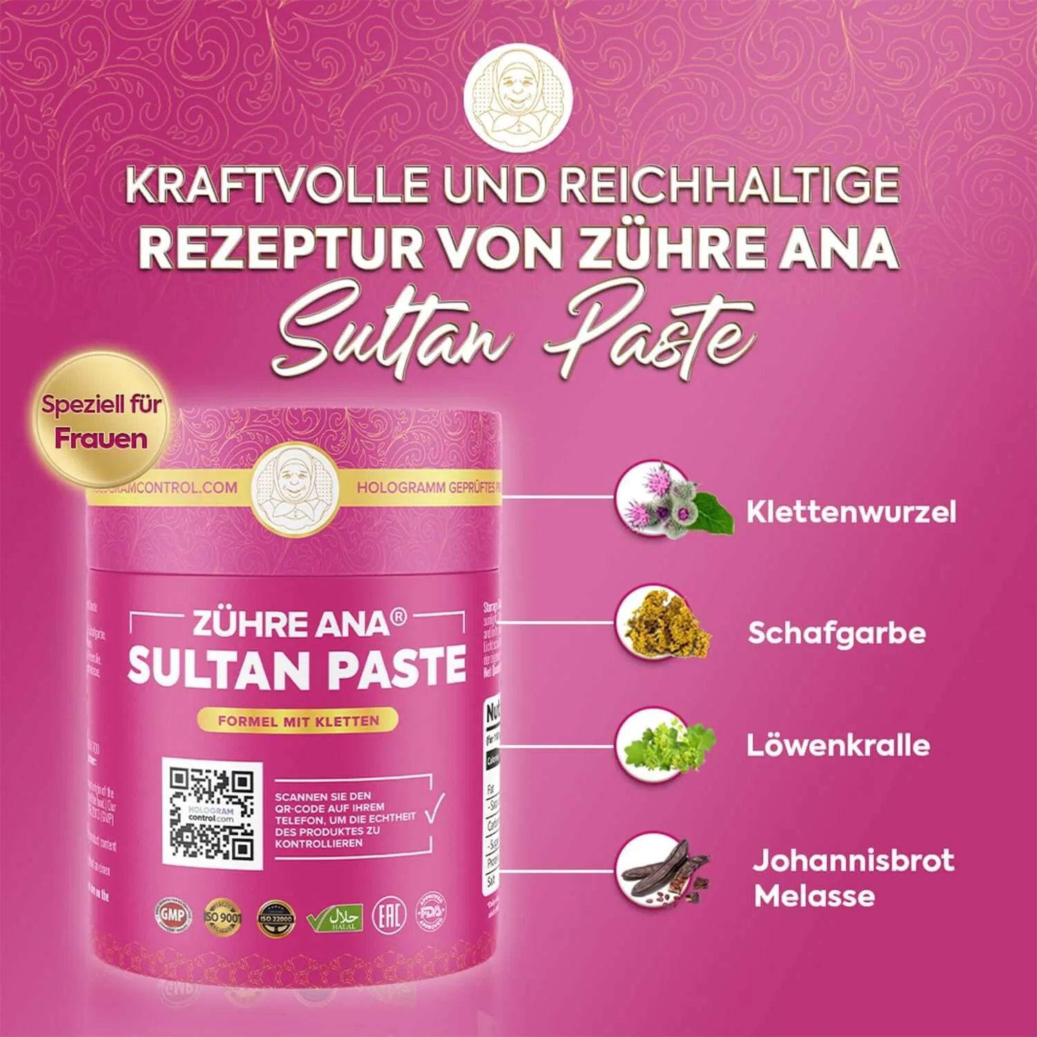 Zühre Ana Sultan Paste 240 g – Zutaten