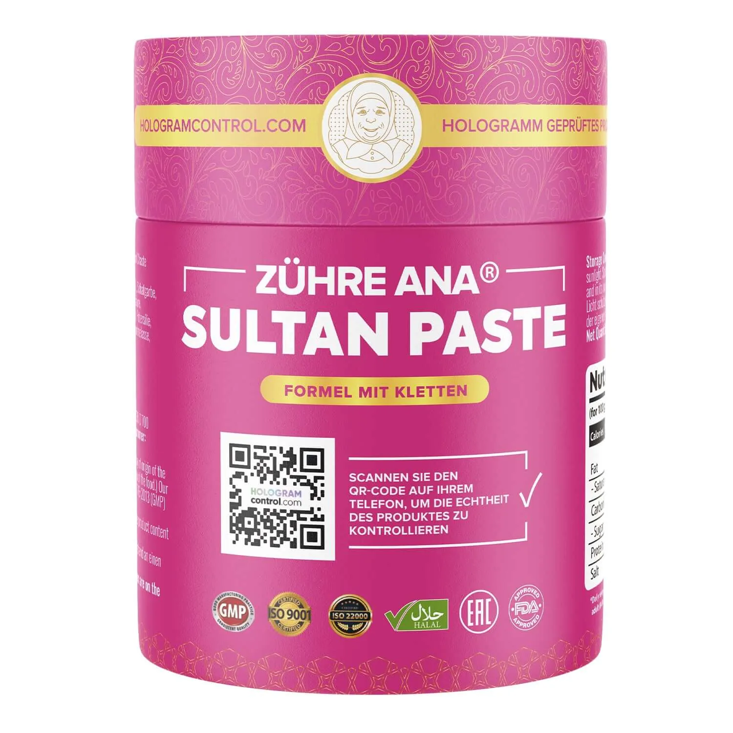 Zühre Ana Sultan Paste 240 g – Verpackung