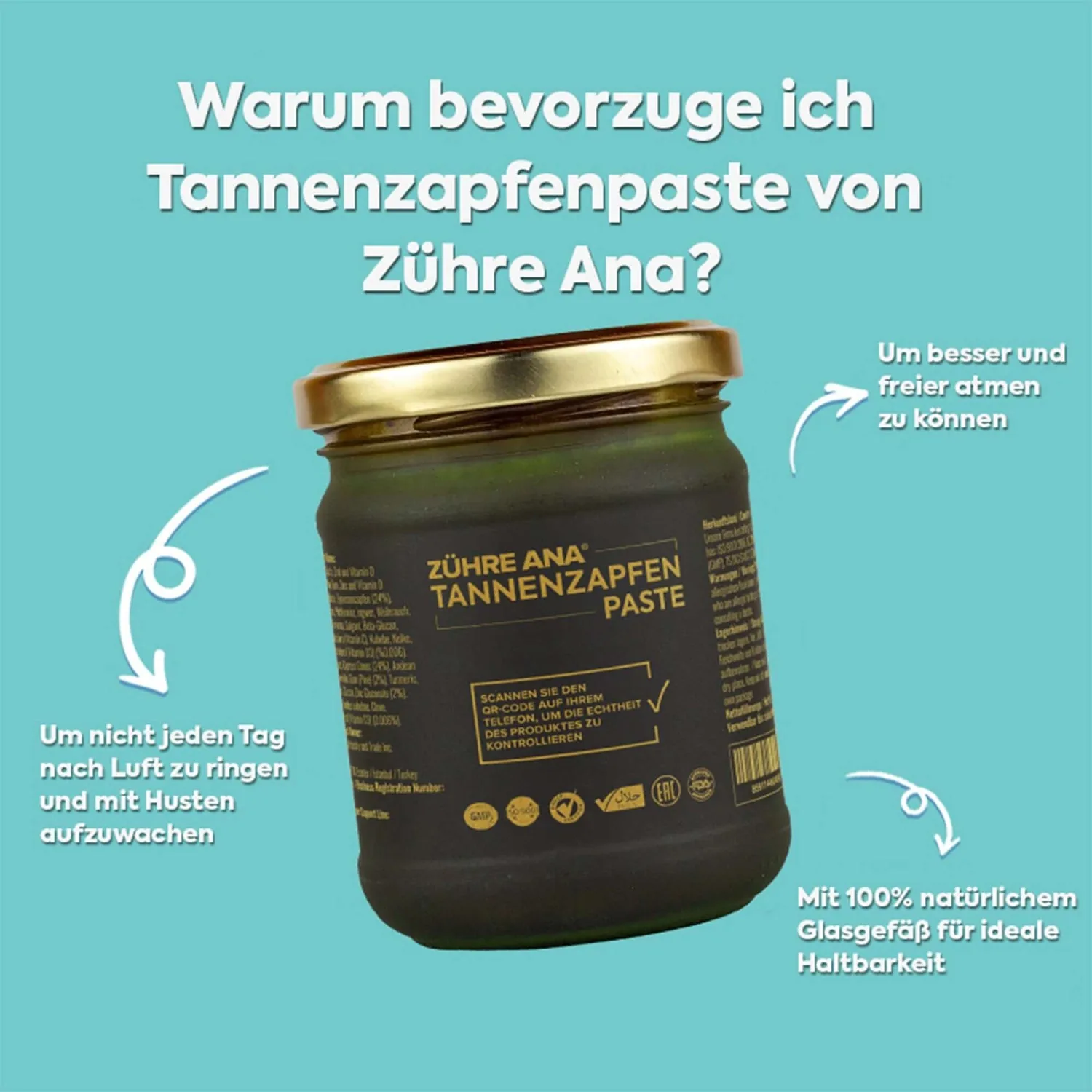 Zühre Ana Tannenzapfenpaste 240 g – Ansicht 1