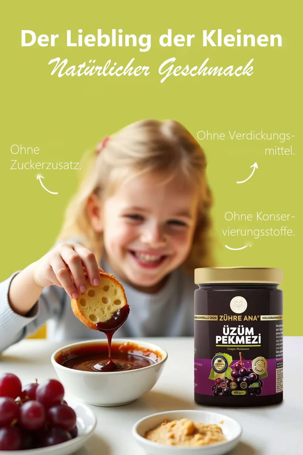 Zühre Ana Traubenmelasse 400 g – ohne Zuckerzusatz