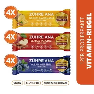 Zühre Ana Vitamin-Fruchtriegel Probierpaket 420 g – Sorten