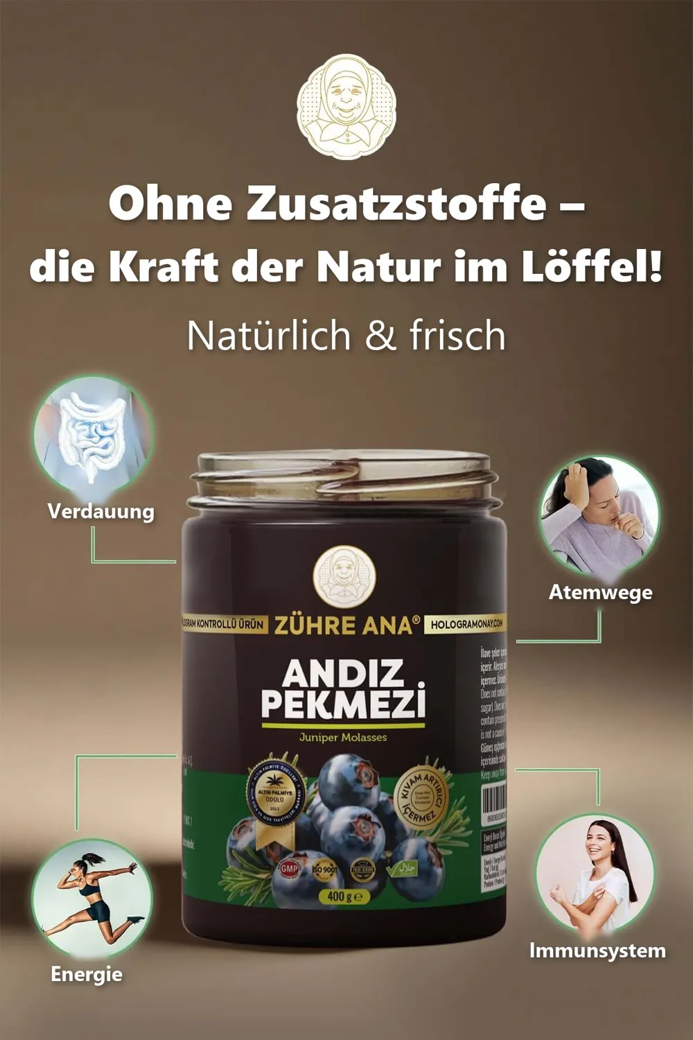Zühre Ana Wacholdermelasse 400 g – ohne Zusatzstoffe