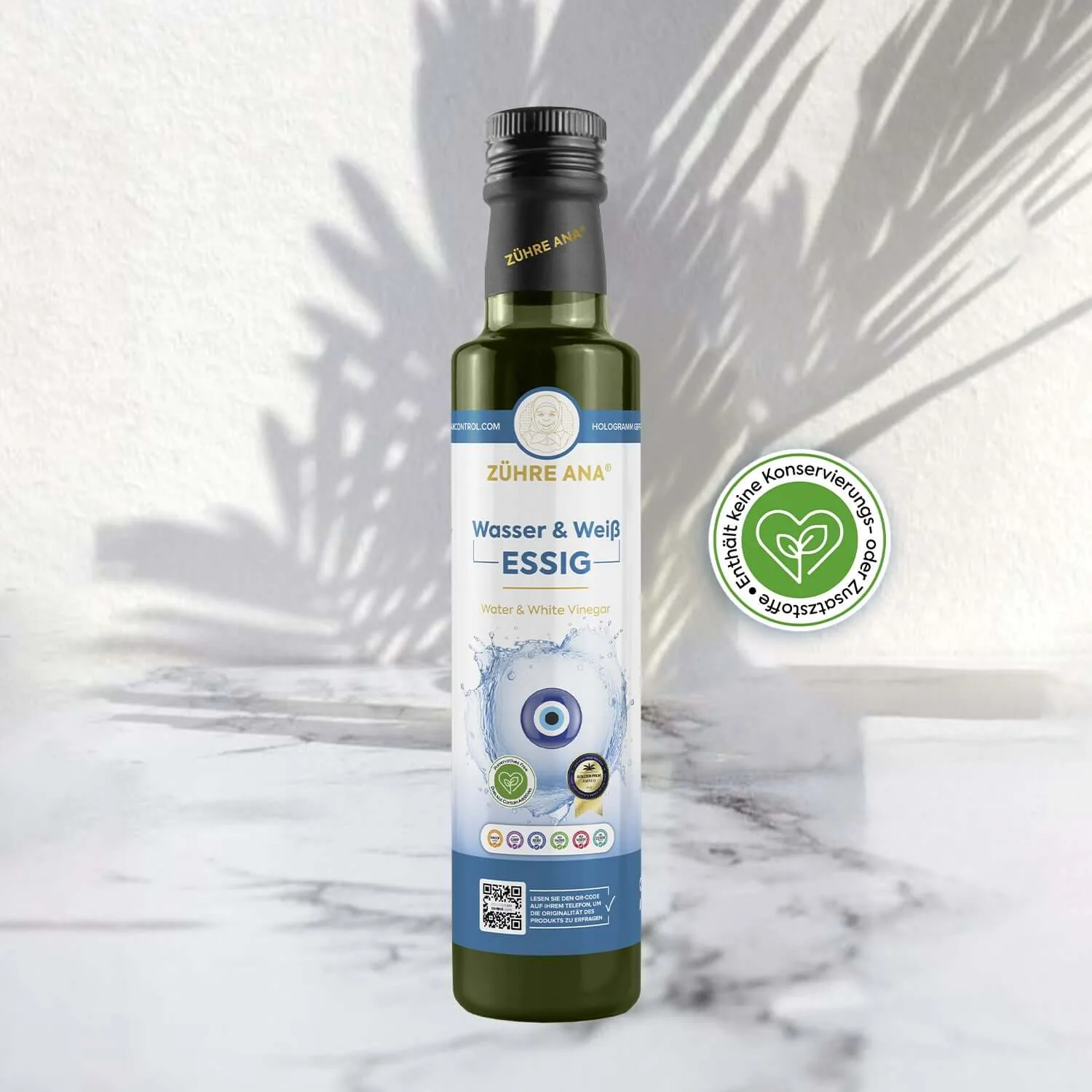 Zühre Ana Wasser & Weiß Essig 500 ml – Flasche
