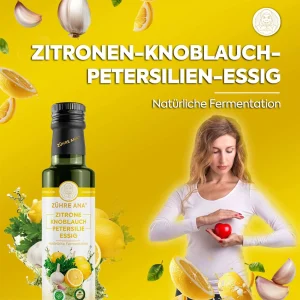 Zühre Ana Zitronen-Knoblauch-Petersilien-Essig 500 ml – Natürliche Fermentation